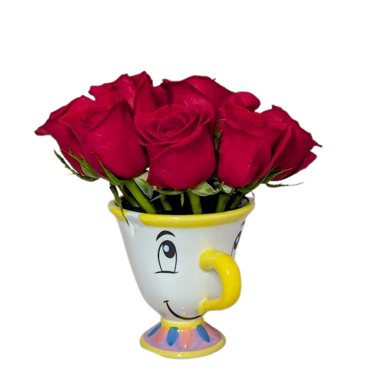 Chip Mug & 6 Roses